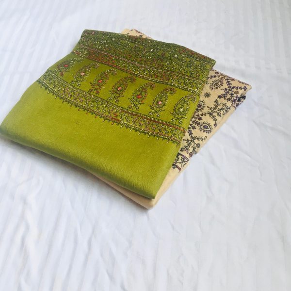 Border Needle Work Shawl